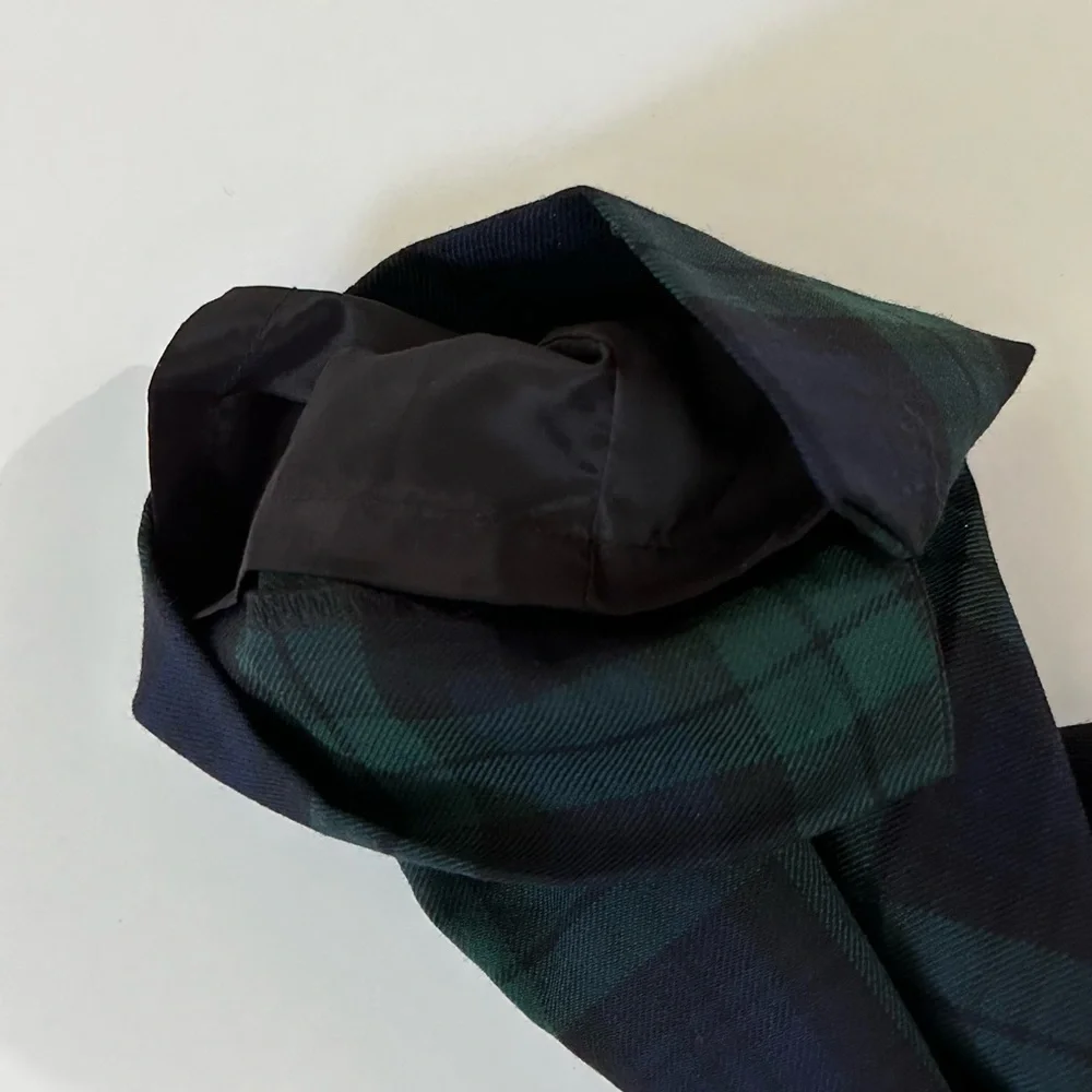 J. Crew Wool Blend Navy Black Green Ankle Length Pants Lined Side Zip Flat Front